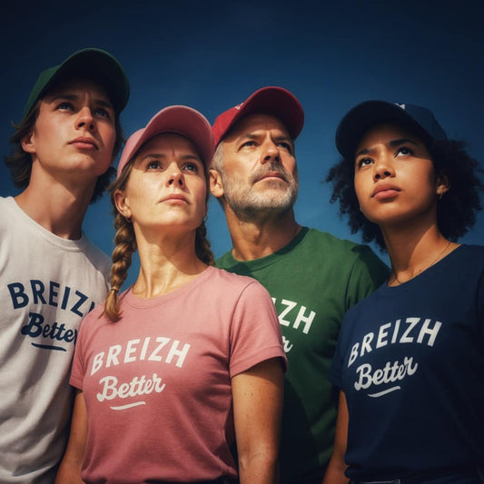 T-shirt Coton Breizhbetter Blanc Cola