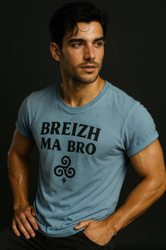 T-shirt unisexe Breizh Ma Bro noir