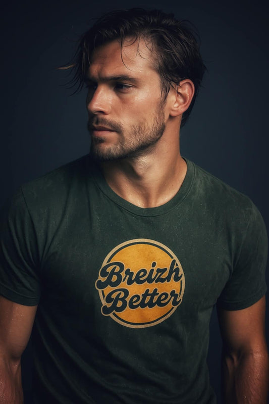 T-shirt classique unisexe Breizhbetter Cola Jaune