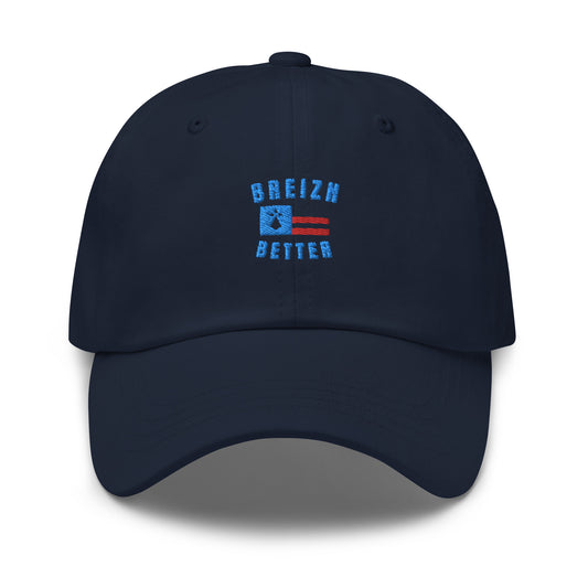 Casquette de Baseball Breizhbetter Hermine Bleue