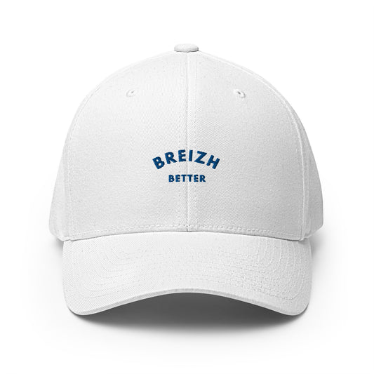 Casquette Structurée en Sergé Breizhbetter Bleu Brodé