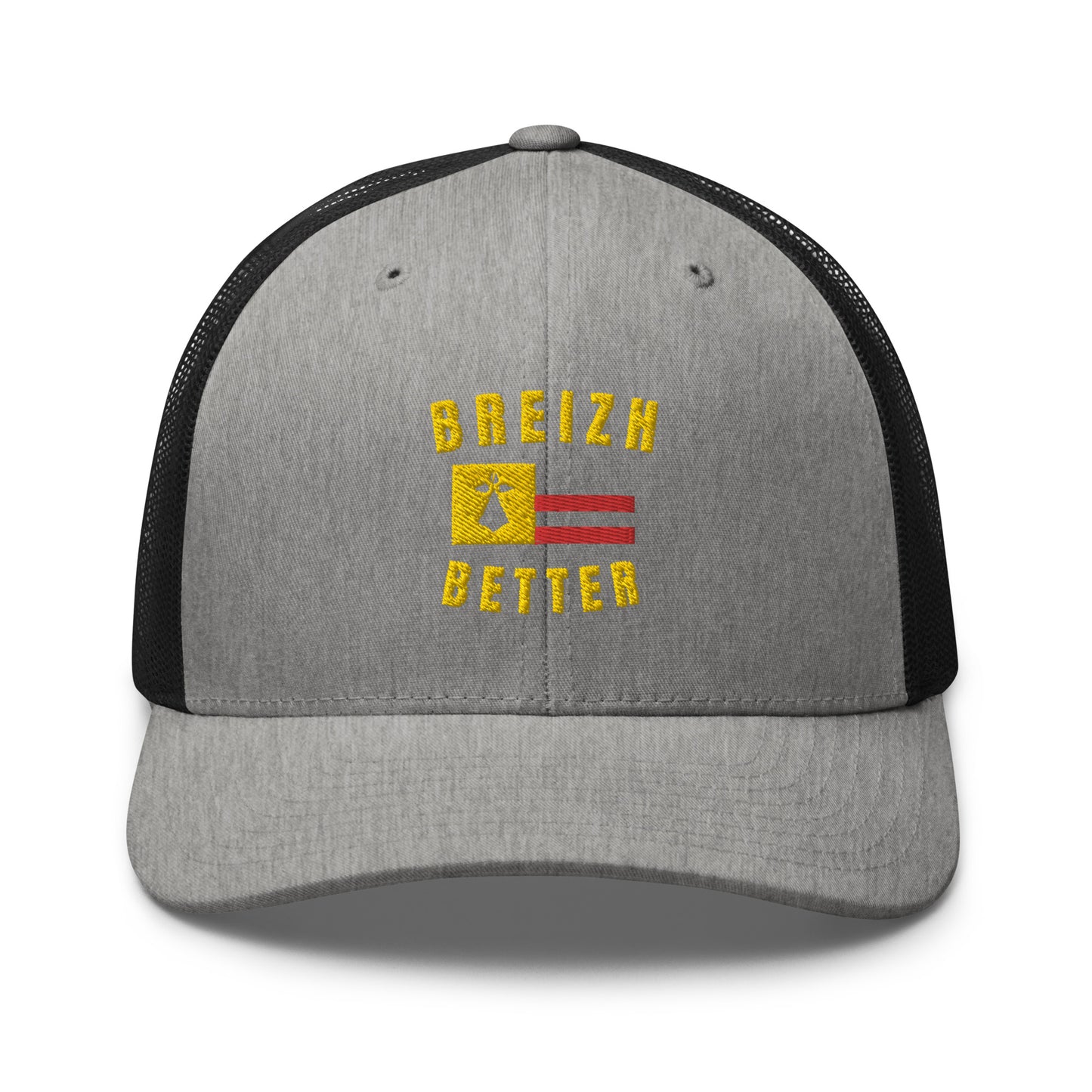 Casquette Trucker  Breizhbetter Jaune Brodé