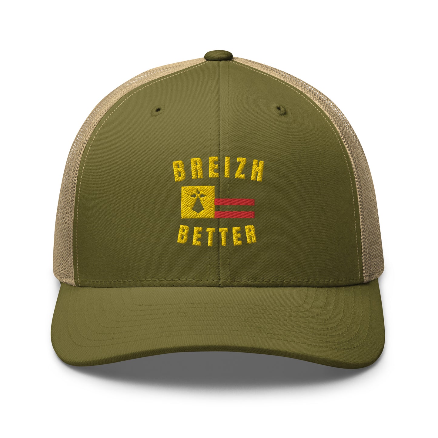 Casquette Trucker  Breizhbetter Jaune Brodé