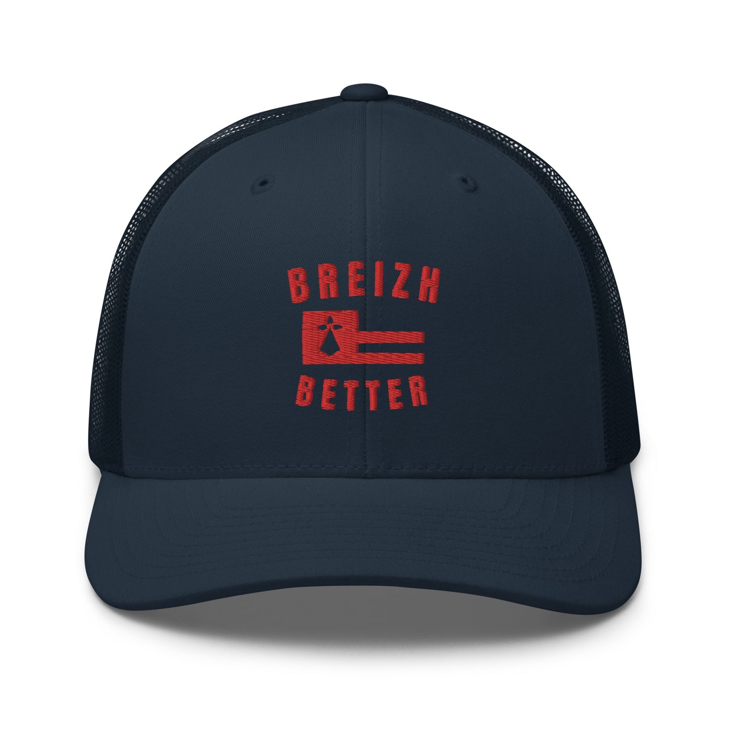 Casquette Trucker  Breizhbetter Rouge Brodé