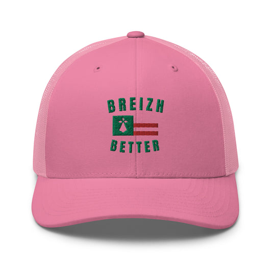 Casquette Trucker  Breizhbetter Vert Brodé