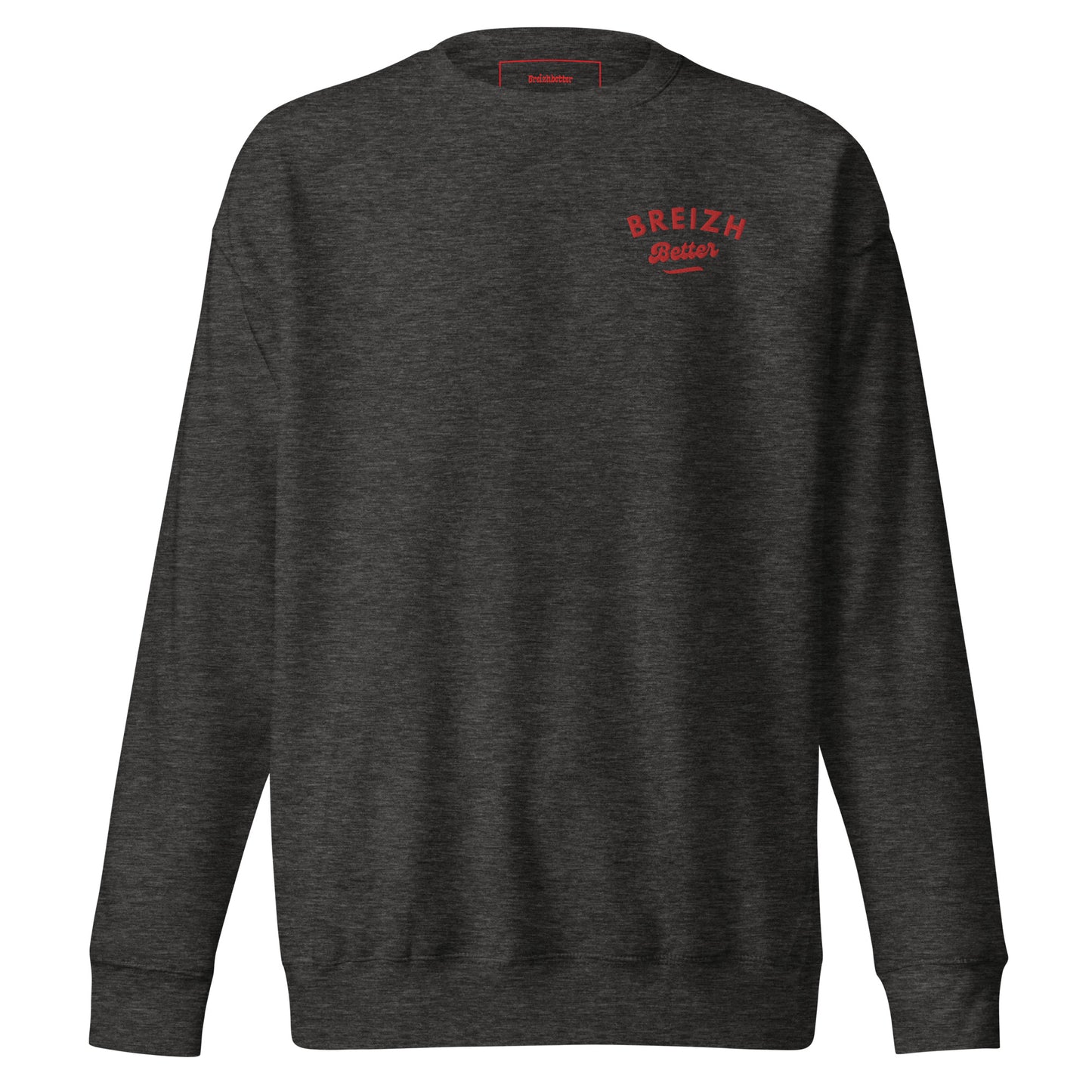 Sweat Billy brodé rouge poitrine