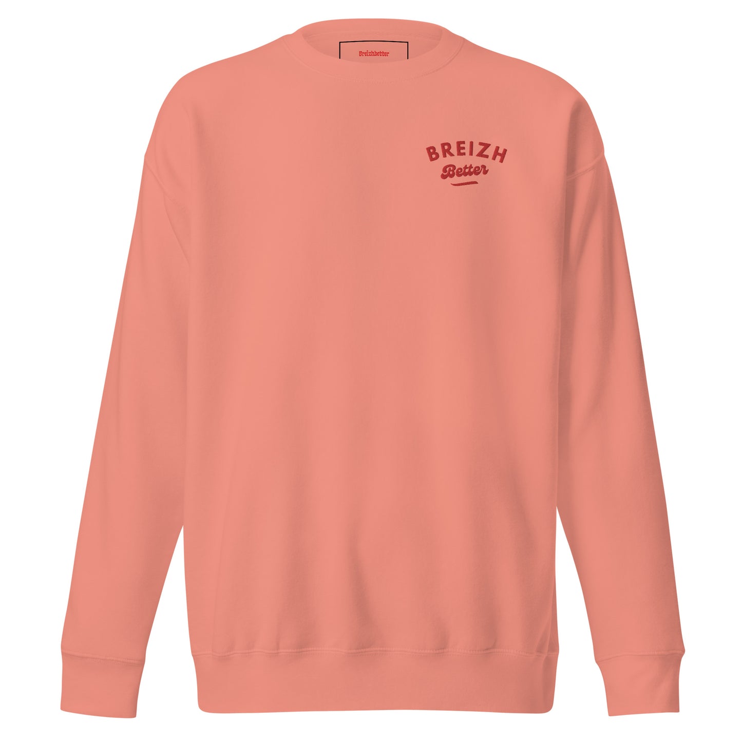 Sweat Billy brodé rouge poitrine