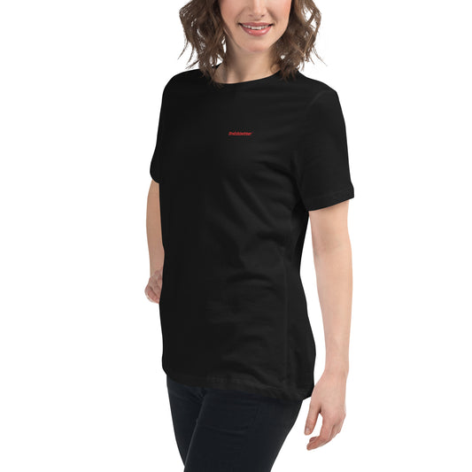 T-shirt Coton  pour Femme Breizhbetter Brodé Rouge